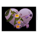 Purple Orchids Blank Card