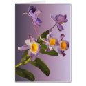 Purple Orchids Blank Card 2