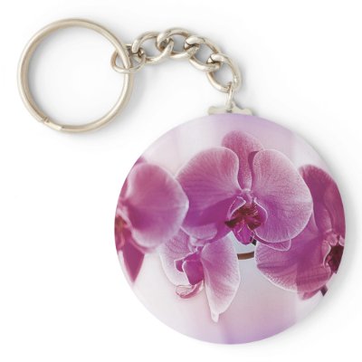 Purple Orchids Keychain
