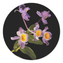 Purple Orchids Stickers