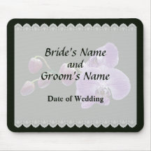 Purple Orchids With Buds Wedding Favors Mouse Pad