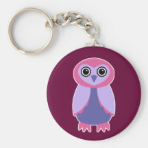 Purple Owl Key Chains