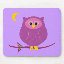 Purple Owl mousepads