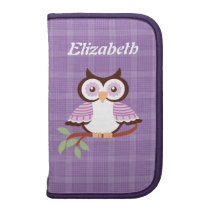 Purple Owl Personalized Folio planners