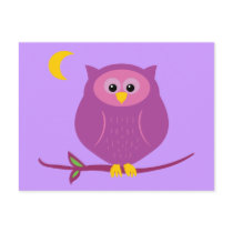 Purple Owl postcards by toxiferous Purple Owl postcards