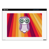 Purple Owl Skin Laptop Skins