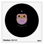 Purple Owl Wall Decal - Wish Upon A Star Owl