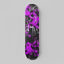 Purple Paint Splatter skateboards