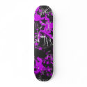 Purple Paint Splatter skateboards by Artamatik Purple Paint Splatter skateboards
