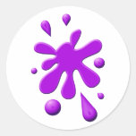 Purple Paint Splodge Sticker
