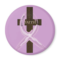 Purple "Painted" Cancer Ribbon on Cross magnets by Stefanie_Rski Purple "Painted" Cancer Ribbon on Cross magnets