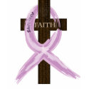 Purple "Painted" Cancer Ribbon on Cross t-shirts by Stefanie_Rski Purple "Painted" Cancer Ribbon on Cross t-shirts