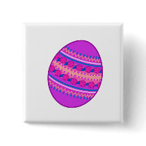 Purple Painted Egg Pin