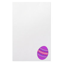 Purple Painted Egg Personalized Stationery