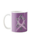 Purple "Painted" General Cancer Ribbon mugs by Stefanie_Rski Purple "Painted" General Cancer Ribbon mugs