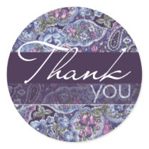 Purple Paisley Envelope Seal