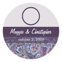 Purple Paisley Envelope Seal