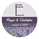 Purple Paisley Envelope Seal