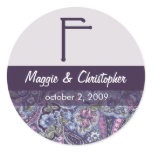 Purple Paisley Envelope Seal