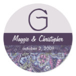Purple Paisley Envelope Seal
