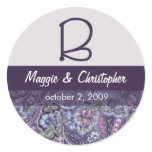 Purple Paisley Envelope Seal