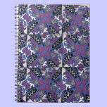 Purple Paisley Flower Notebook Journal notebooks