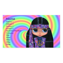 Purple Paisley Hippie Business Card