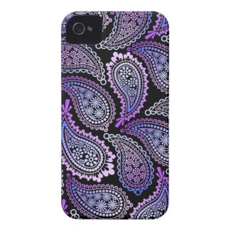 Purple Paisley iPhone 4/4S Case iPhone 4 Case-Mate Case