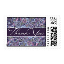Purple Paisley Wedding Postage
