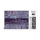 Purple Paisley Wedding Postage