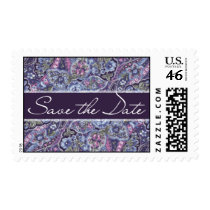 Purple Paisley Wedding Postage