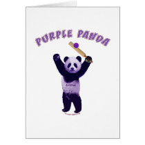 Purple Panda Cricket Card