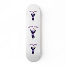 Purple Panda Cricket skateboards by HappyDoggies Purple Panda Cricket skateboards