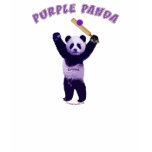 Purple Panda Cricket T Shirt
