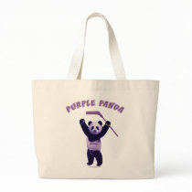 Purple Panda Hockey Bear Bags