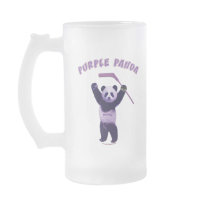 Purple Panda Hockey Bear Mug