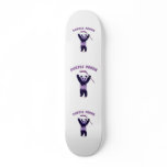 Purple Panda Hockey Bear Skate Board