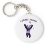 Purple Panda Lacrosse Key Chains