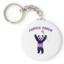 Purple Panda Lacrosse Key Chains