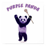 Purple Panda Lacrosse Posters
