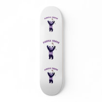 Purple Panda Lacrosse Custom Skateboard