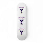 Purple Panda Lacrosse Custom Skateboard
