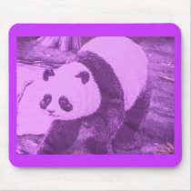 purple panda mousepads