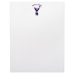 Purple Panda Ping Pong Customized Letterhead