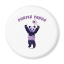 Purple Panda Racquetball magnets by HappyDoggies Purple Panda Racquetball magnets
