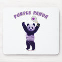 Purple Panda Racquetball Mouse Mat