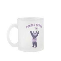 Purple Panda Racquetball Coffee Mugs