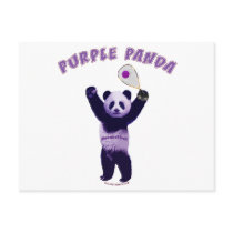 Purple Panda Racquetball Post Cards