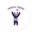 Purple Panda Racquetball stickers by HappyDoggies Purple Panda Racquetball stickers