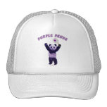 Purple Panda Racquetball Trucker Hats